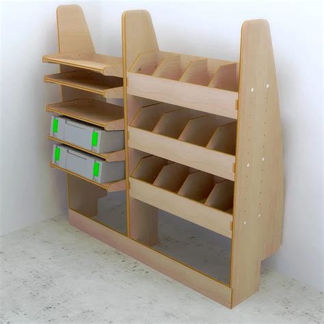 VW Caddy Maxi Van Racking OS NS Plywood Van Shelving VANRACK