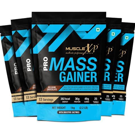 Musclexp Pro Mass Gainer For Muscle Mass Gain With Whey Protein