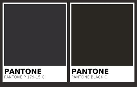 Color Pantone P 179 15 C Vs Pantone Black C Side By Side