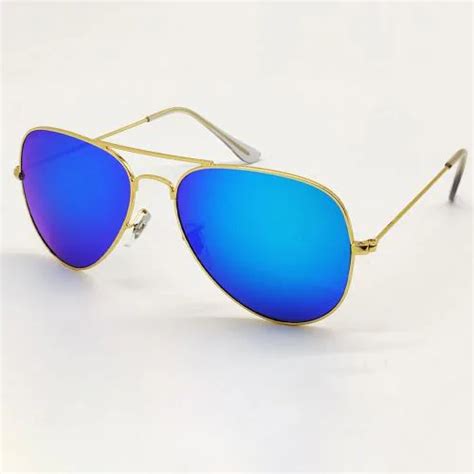 Buy Optimity Mirrored Uv Protection Aviator Full Frame Silver Sunglasses For Men And Women