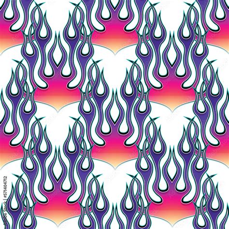 Flames wallpaper design vector image. Repeating fire flame background ...