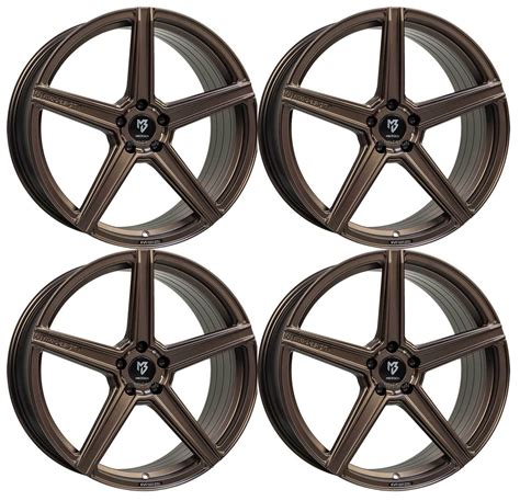 4 Mb Design Wheels Kv1s 9 0jx21 10 5jx21 5x112 Bron For Bmw 5 6 7 8