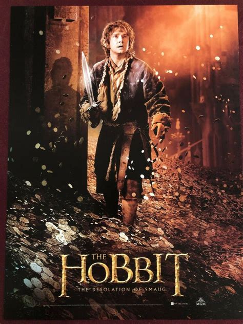 HOBBIT BILBO BAGGINS SMAUG POSTER 12X16 NM SHIPPD FLAT TOLKIEN FREEMAN