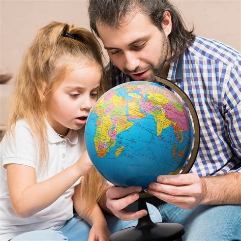 Free Shipping! World Globe for Kids, 13in Educational Decorative Globes ...