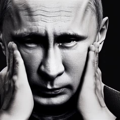 Vladimir Putin In Prison Behind Bars Crying Dirty Stable Diffusion