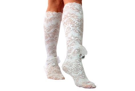 Long Lace Socks Unique Ts For Her Wedding Socks Bridal Etsy Lace Socks Pop Socks