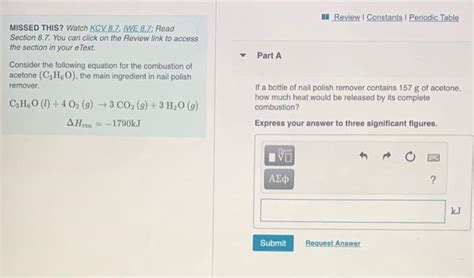 Solved A Review Constants Periodic Table Part A Missed Chegg