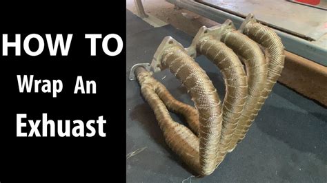 How To Wrap An Exhaust Manifold Header Youtube