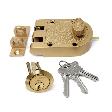 Premier Lock Bronze Laquer Double Cylinder Deadbolt In The Deadbolts