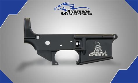 Anderson Manufacturing Am 15 Stripped Lower Receiver “don’t Tread On Me” 5th Crusade