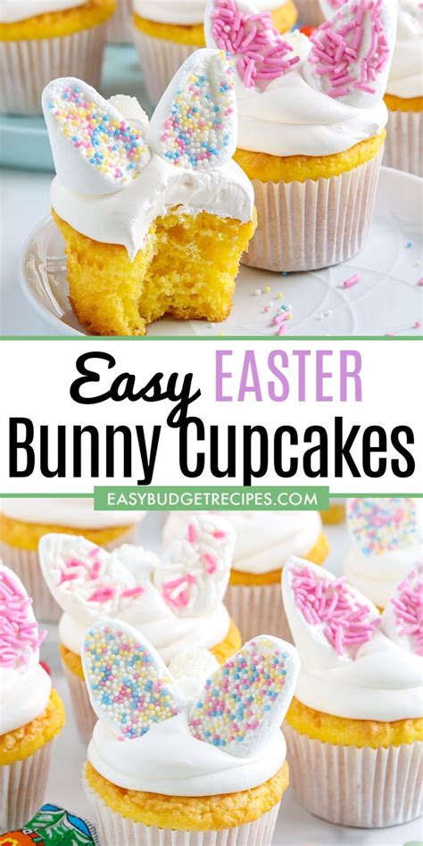 Easy Easter Bunny Cupcakes