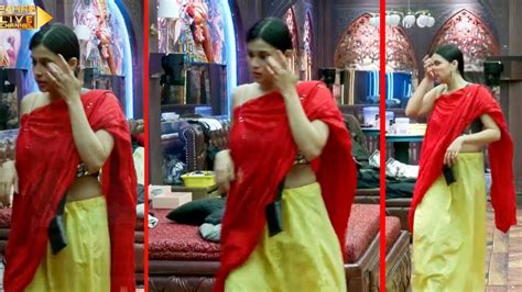 Bigg Boss 17 Live Mannara Chopra Hui BB Party Ke Liye Hot Saree Mai