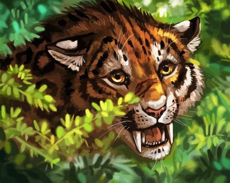 Saber Tooth Tiger Cub - 5D Diamond Paintings - DiamondPaintings.Pro