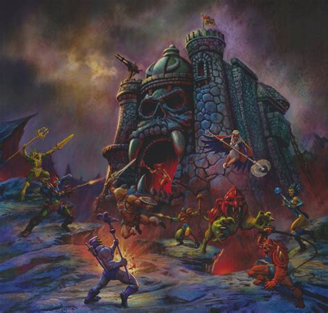 Motu Classics Castle Grayskull Universe Art He Man Thundercats 80s