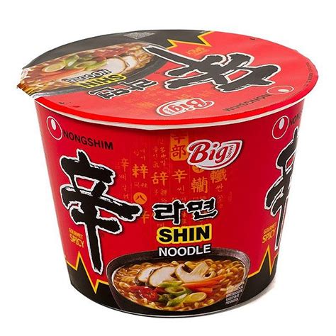 LAMEN SHIN RAMYUN PICANTE CARNE E LEGUMES BIG BOWL COPO 117 GRAMAS