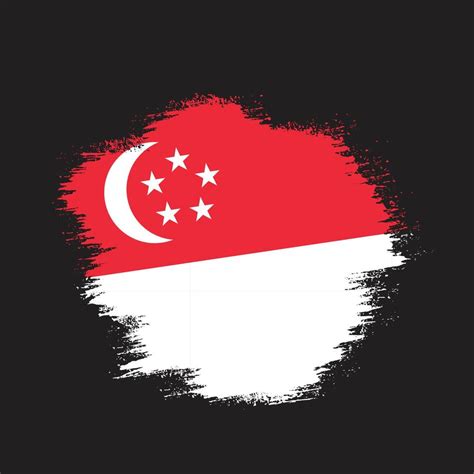 Vintage Singapore Grungy Flag Vector Vector Art At Vecteezy