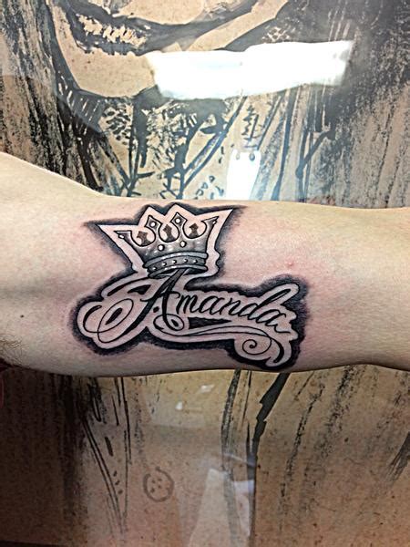 Crown w/ script by Jon Morrison (MADISON): TattooNOW