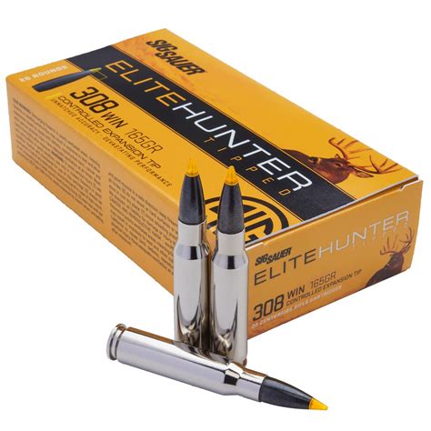 Sig Sauer Ammo 308 Win 165gr Elite Tipped Hunting 20 Box E308TH2 20