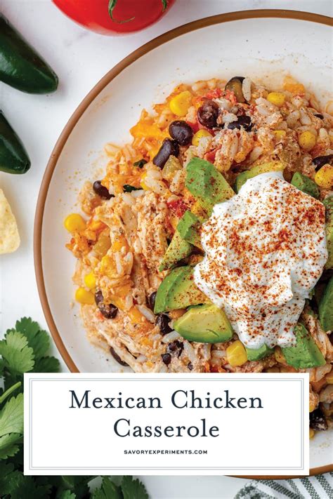 Easy Mexican Chicken Casserole Recipe Creamy Quick Delish