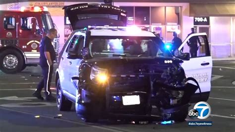 Police officer injured in crash in Santa Ana - ABC7 Los Angeles