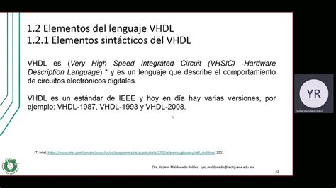 Elementos Sint Cticos De Vhdl Youtube