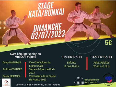 Un Stage Kata Bunka De Haut Niveau Ligue R Gionale Centre Val De