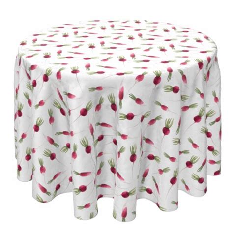 Round Tablecloth, 100% Cotton, 60 Round , Radish Garden, 60 Round - Kroger