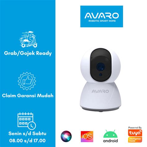 Jual AVARO Smart CCTV CT01A IP Camera Indoor WIFI 2MP PTZ Port LAN