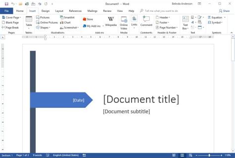 How To Create A Cover Page In Word The Training Lady