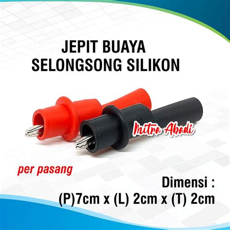 Jual Jepit Buaya Jepitan Aki Selongsong Silikon Alligator Clip