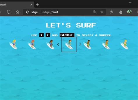 Microsoft Edges Secret Surfing Game Archives TechBlogUp