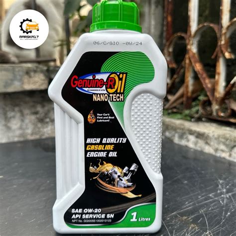 Jual Oli Mesin Daihatsu Astra Genuine R Oil NANO TECH SAE 0W 20 API SN