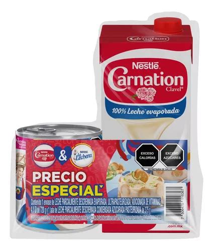 Leche Evaporada Carnation Clavel Envase 720g Leche Condensada Nestlé