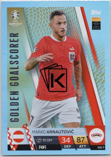 fotbalová karta Topps Match Attax EURO 2024 GC1 Marko Arnautović