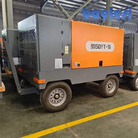 Two Stage Compression Mobile Screw Air Compressor High Pressure Mobile