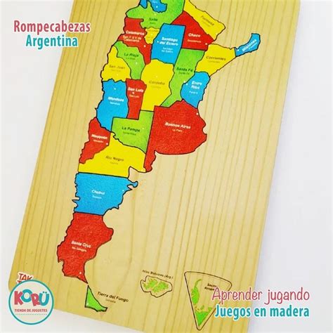 Rompecabezas De Argentina Con Provincias Y Sus Capitales