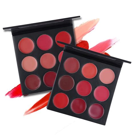 9 Colors Sexy Matte Lipstick Cream Makeup Palette Nude Lip Stick