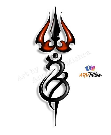 ARV TATTOO On Instagram Trishul Ohm Trishultattoo Trishultattoos