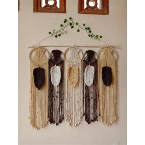 Jual Ready Stok Macrame Hiasan Dinding Jejer Macrame Wall Hanging