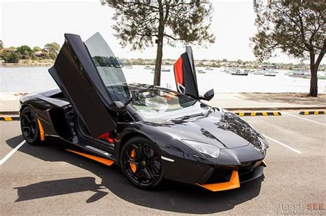 Black And Orange Aventador Photo Taken At La Montage In Sydney