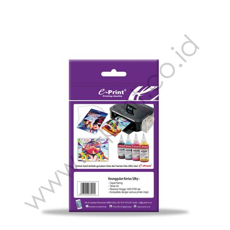 Kertas Foto Silky 4R 260gsm E Print Indonesia