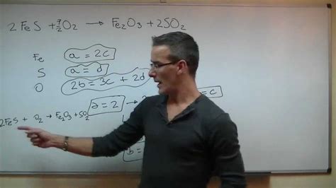 Ajustar Una Reacción Quimica Método Algebraico Secundaria 4ºeso