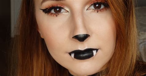 Cute Bat Halloween Makeup - Adjusting Beauty