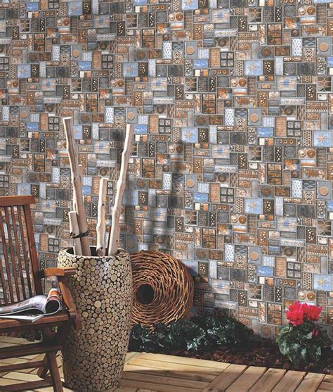 Shell Stone Copper 30x60 Cm Stone Kraft Ceramic Wall Tiles