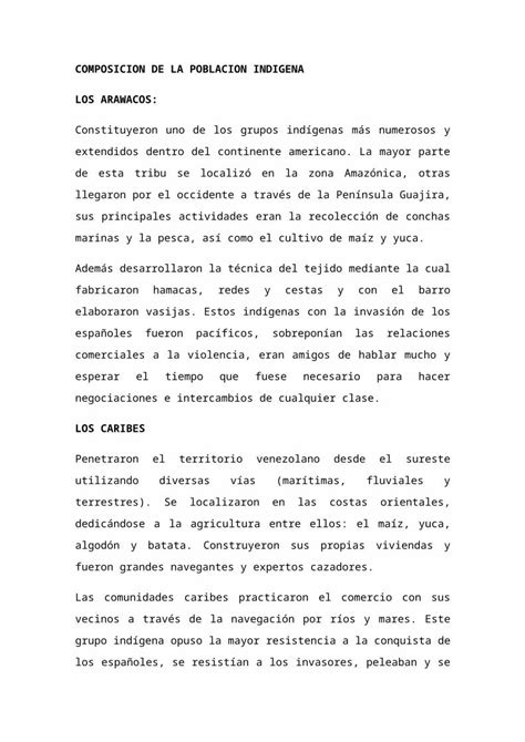 Docx Composicion De La Poblacion Indigena Dokumen Tips