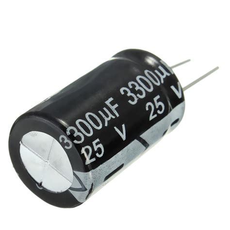 2Pcs Electrolytic Capacitor 3300uF 25V Radial Polarized Aluminum