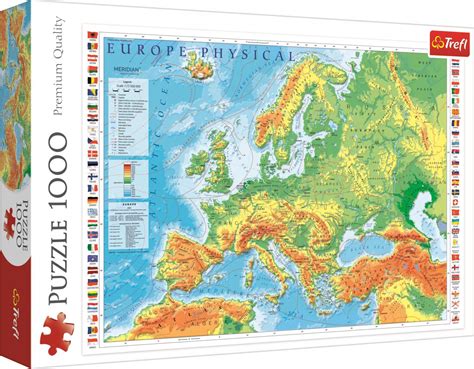 Puzzle Carte Physique De L Europe Pieces Puzzlemania Fr