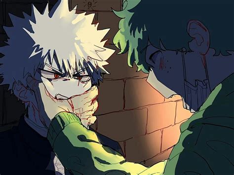 Ver 18 My Hero Academia Villain Deku X Bakugou Evil Deku Fondo De