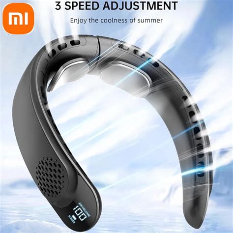 Xiaomi Ventilateur De Cou Aste Mah Vitesses Pour Sports De Plein