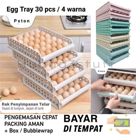 Jual EGG BOX Tempat Telur TINGKAT Tempat Penyimpanan Telur Rak Telur